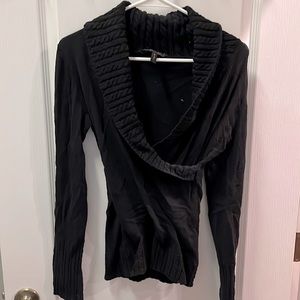 BCBG Sexy black long sleeve sweater